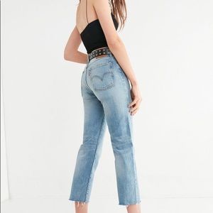 Levi’s Wedgie straight jeans in Rough Tide